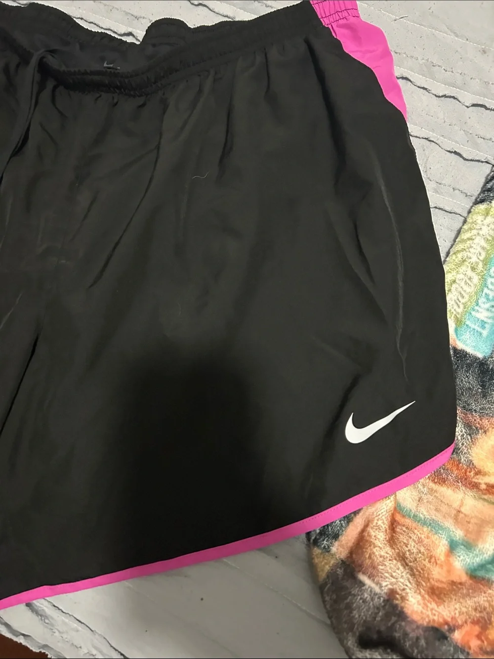 Nike Black Dri-FIT Top with Pink Detail